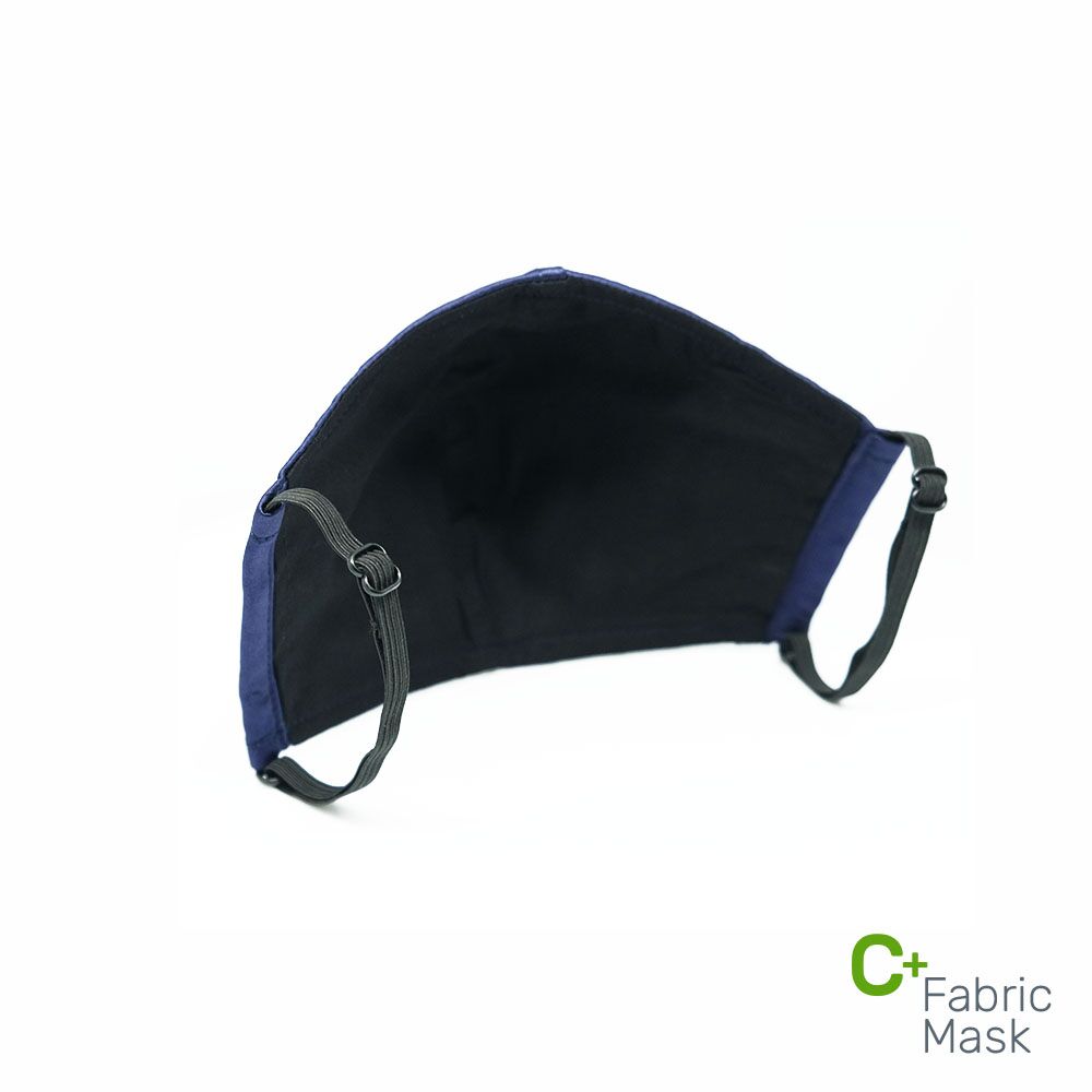 C+ Fabric Mask - Navy Satin
