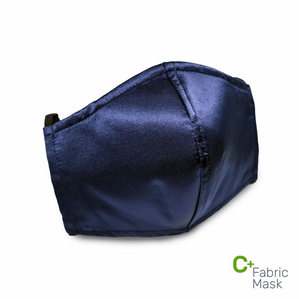 C+ Fabric Mask - Navy Satin