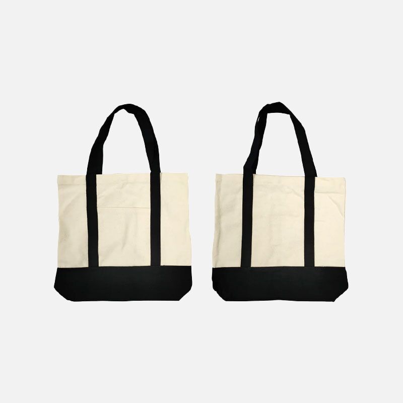 Tote Bag (Black/Beige)