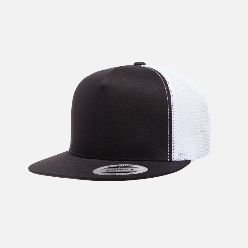 yupoong-flexfit-6006T-black-white-front-cap